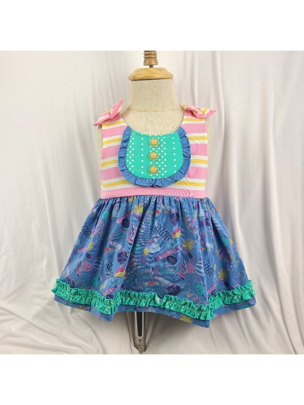 Matilda Jane Dream Chasers Sugary and Sweet Tunic Bows Ruffles Size 2 NWT